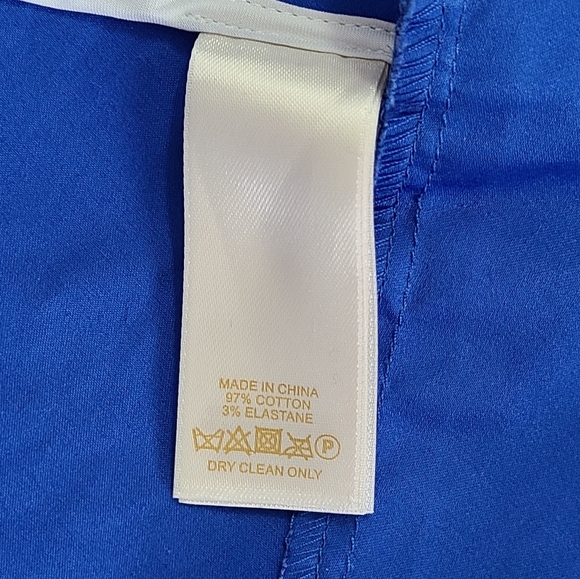 KATE SPADE Corley Blue White Black Cotton Stretch Midi Dress Women's Size 00 - Picture 12 of 15